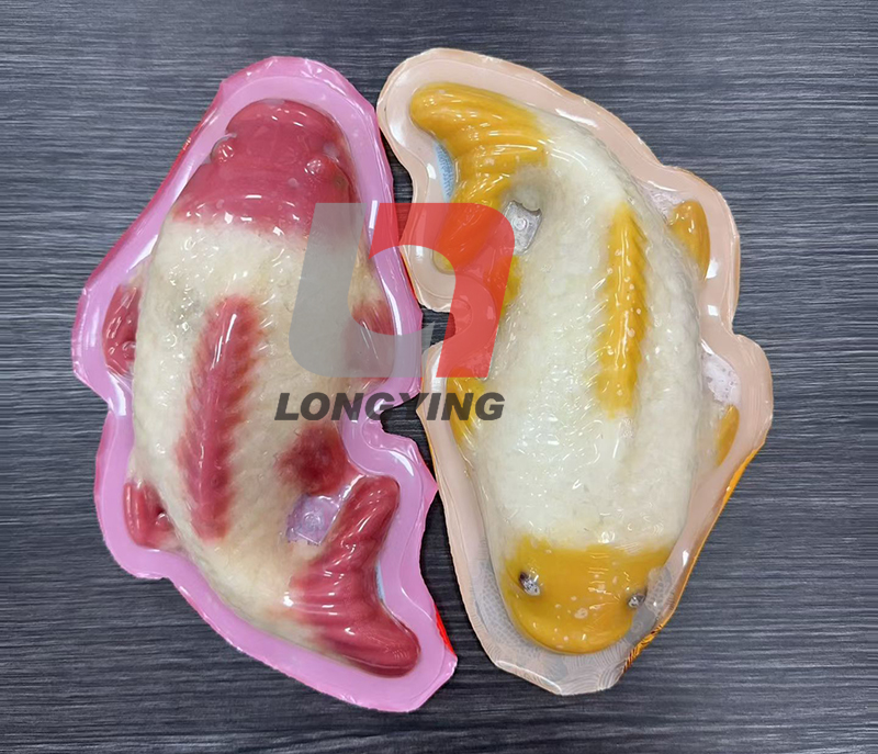 龙应鱼型八宝饭灌装封口机