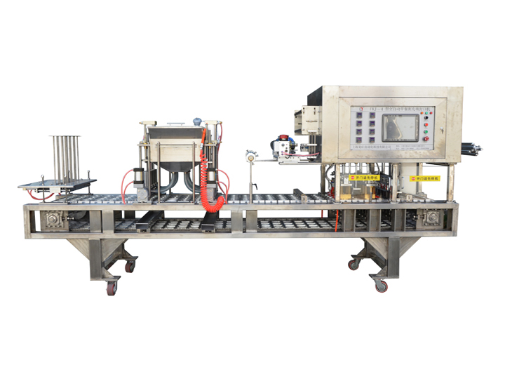 龙应连续式三角盒粽子封口机